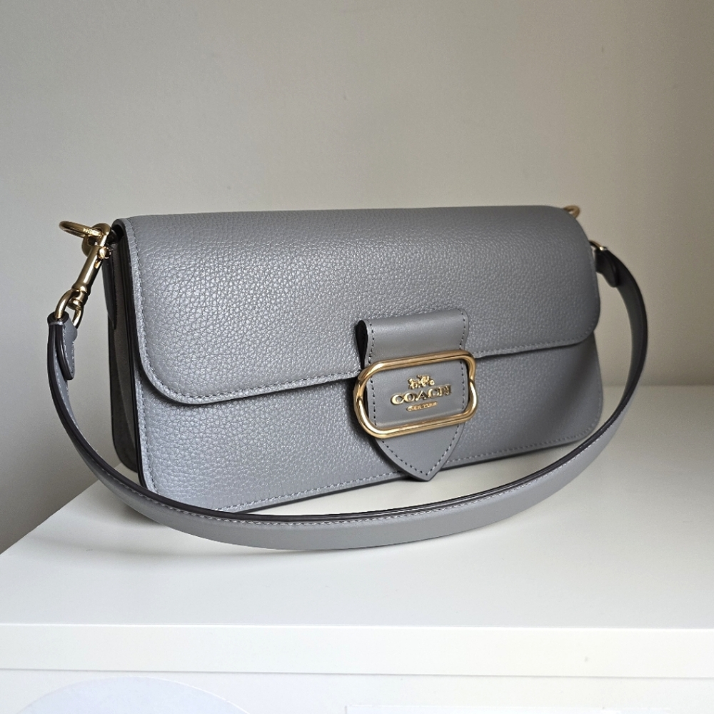 COACH MORGAN SHOULDER BAG  GOLD/GRANITe